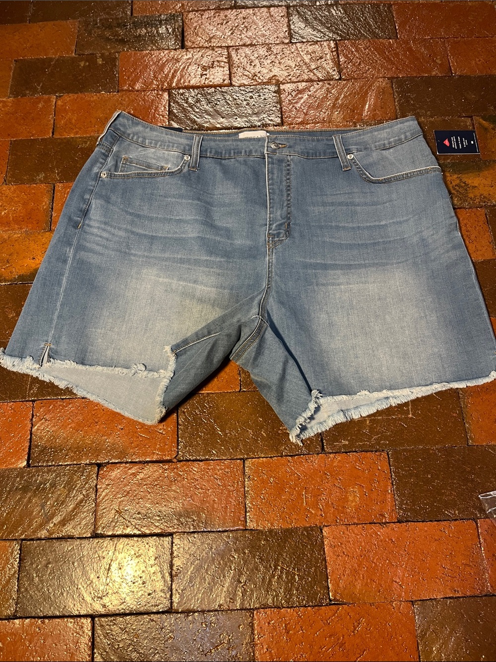 20W Crown and Ivy blue jean shorts NWT stretchy 2031